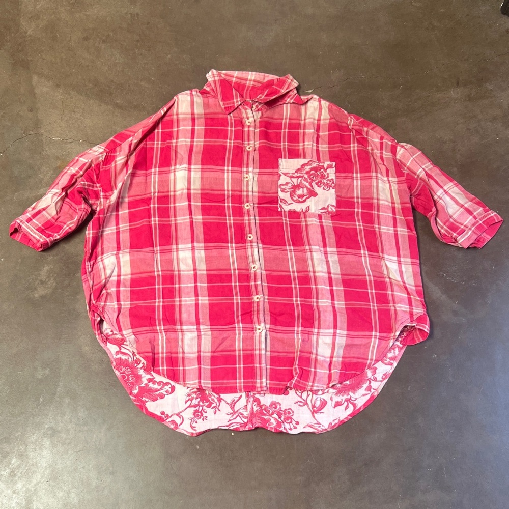 Anthropologie Pilcro baggy shirt- size xs/s